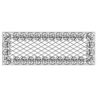 santa cross hatch tablerunner 001